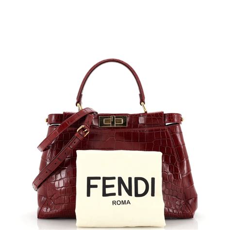 fendi peekaboo regular red|fendi peekaboo price euro.